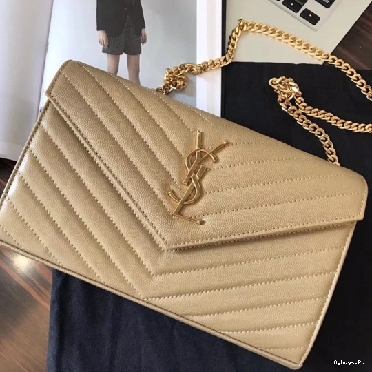 CHAIN MATELASSÉ YSL WALLET CASSANDRE 0809